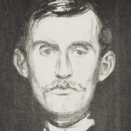 Edvard Munch Portait Detail